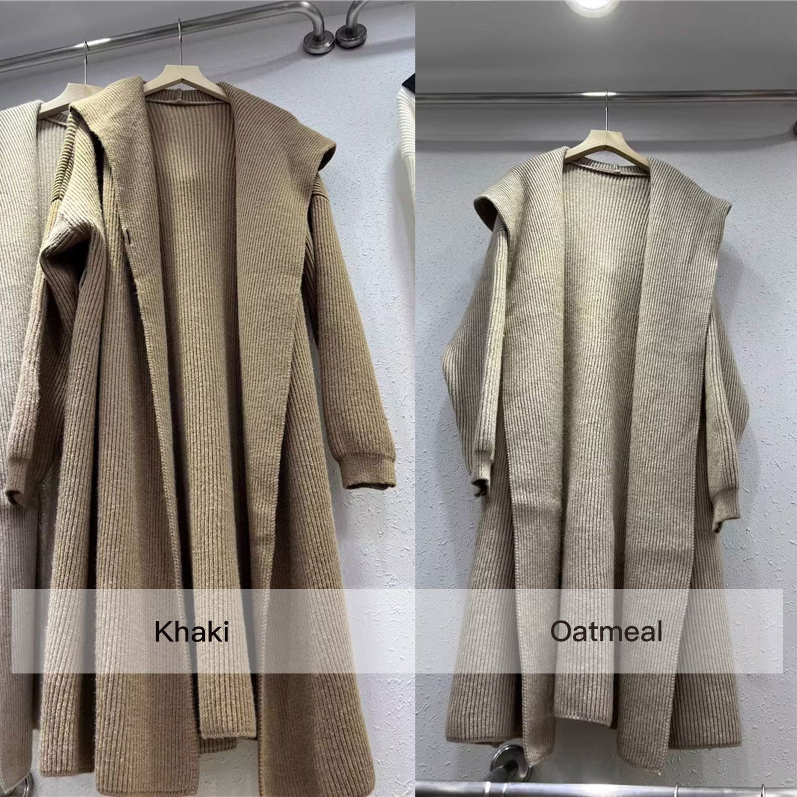 Green Alpaca Wool Sweater Coat Thickened Loose Knitted Cardigan Knitwear Handmade Clothing Hand Knit, Womens Clothing - CHRISTDEST GLOBAL SERVICE