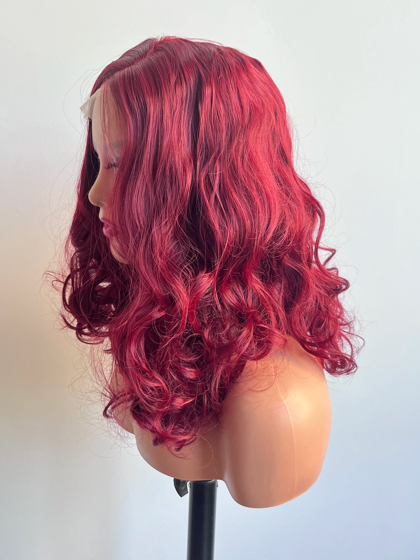 High Quality 13*4 Front Lace Wig Fashionable Loose Deep Wave Curly Synthetic Fiber Headband Small Cap Size Afro for Black Women