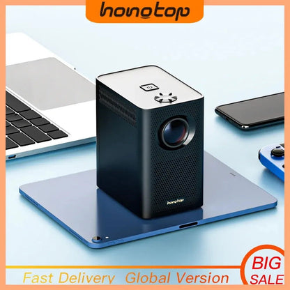 HONGTOP S30MAX Android Wifi 4k Smart Portable Projector with WiFi and Bluetooth Pocket Outdoor 4K 9500L Android 10.0 Projector - CHRISTDEST GLOBAL SERVICE