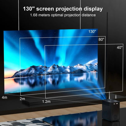 HONGTOP S30MAX Android Wifi 4k Smart Portable Projector with WiFi and Bluetooth Pocket Outdoor 4K 9500L Android 10.0 Projector - CHRISTDEST GLOBAL SERVICE