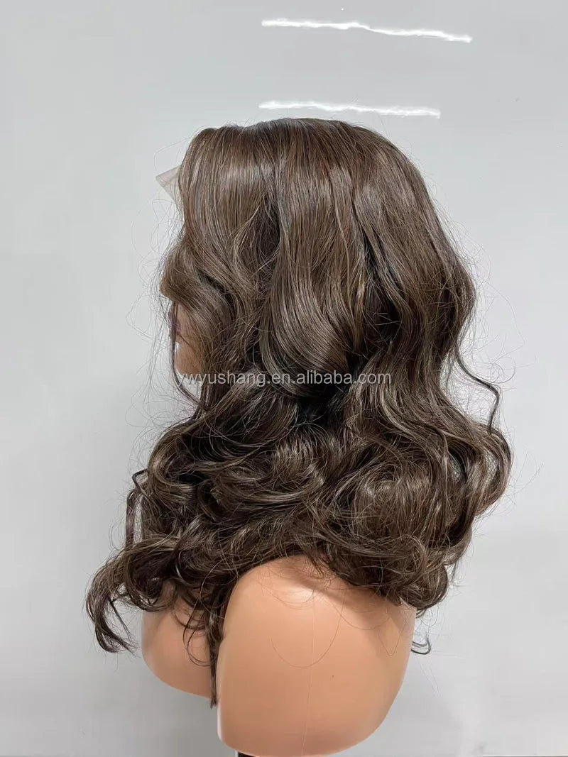 High Quality 13*4 Front Lace Wig Fashionable Loose Deep Wave Curly Synthetic Fiber Headband Small Cap Size Afro for Black Women