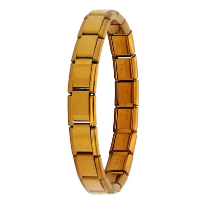 Hapiship New Women's Jewelry 9mm Width Itanlian Elastic Charm Bracelet Fashion Stainless Steel Bangle ST- - CHRISTDEST GLOBAL SERVICE