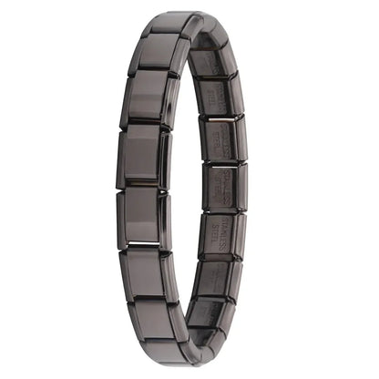 Hapiship New Women's Jewelry 9mm Width Itanlian Elastic Charm Bracelet Fashion Stainless Steel Bangle ST- - CHRISTDEST GLOBAL SERVICE