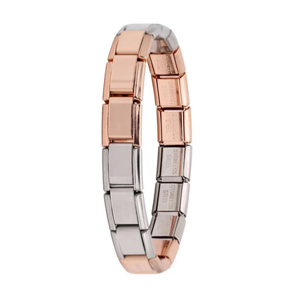 Hapiship New Women's Jewelry 9mm Width Itanlian Elastic Charm Bracelet Fashion Stainless Steel Bangle ST- - CHRISTDEST GLOBAL SERVICE