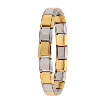 Hapiship New Women's Jewelry 9mm Width Itanlian Elastic Charm Bracelet Fashion Stainless Steel Bangle ST- - CHRISTDEST GLOBAL SERVICE