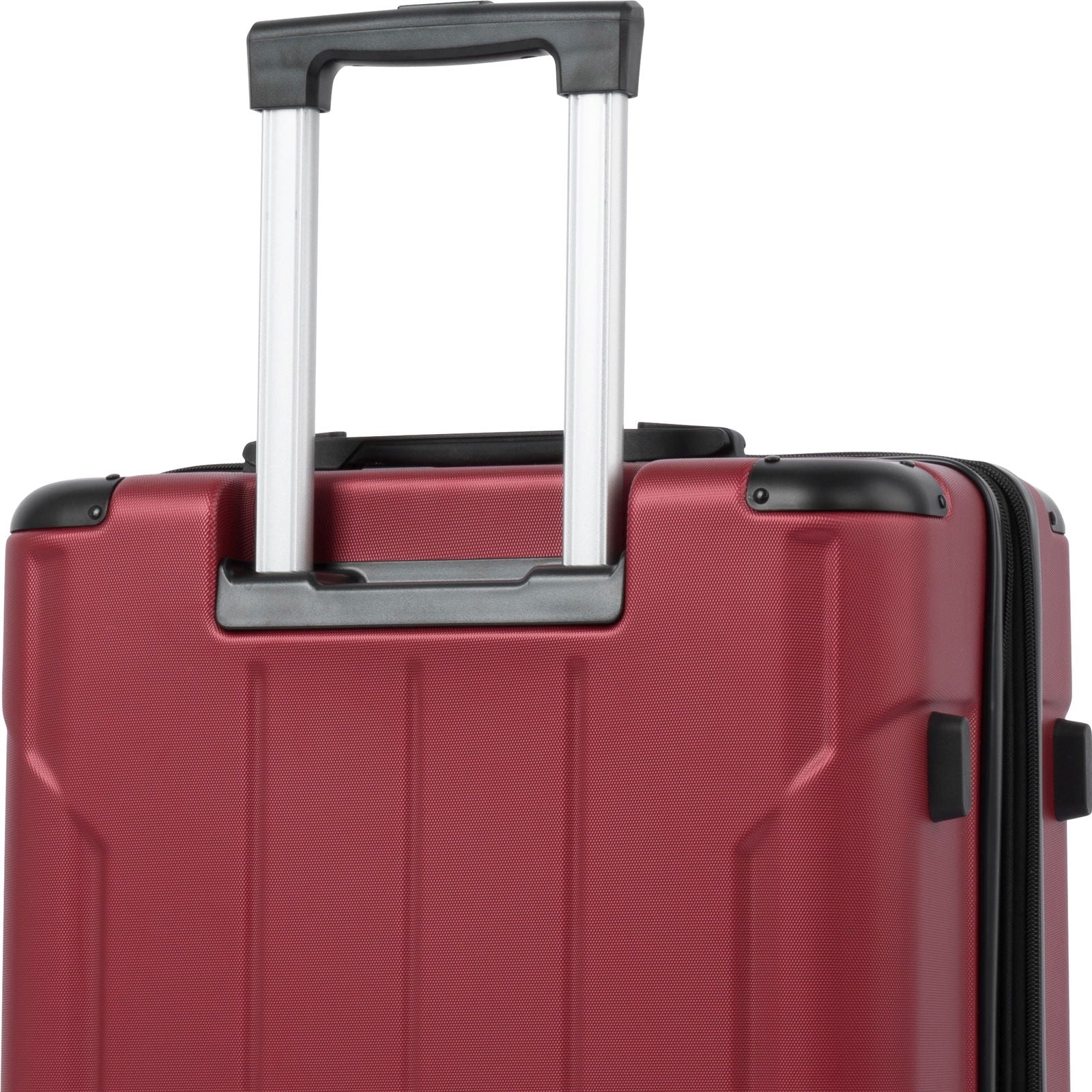 Hardshell Luggage Spinner Suitcase with TSA Lock Lightweight Expandable 24'' (Single Luggage) Red + ABS + 24 Inch - CHRISTDEST GLOBAL SERVICE