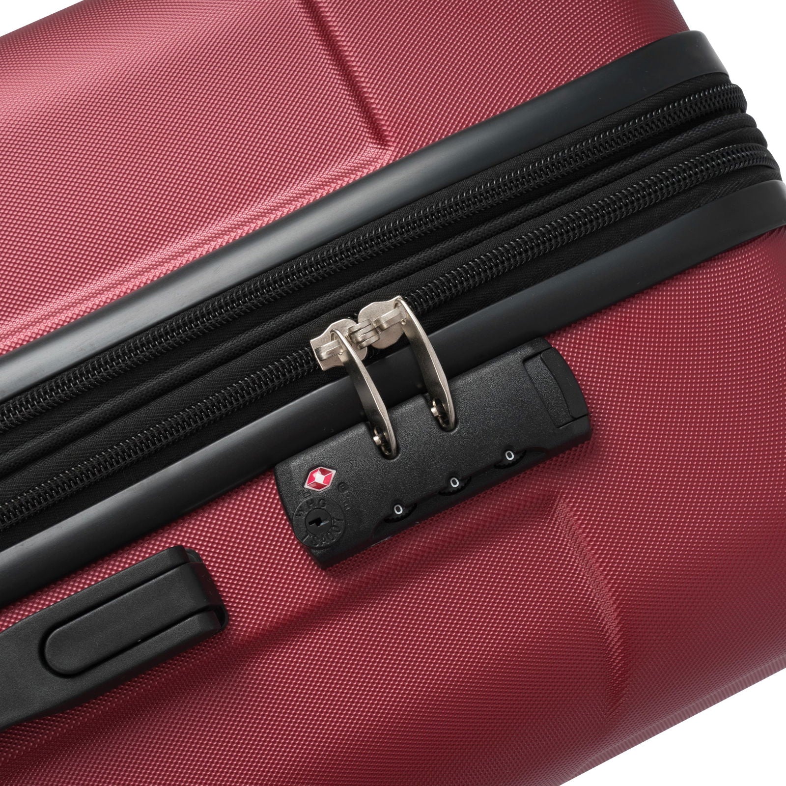 Hardshell Luggage Spinner Suitcase with TSA Lock Lightweight Expandable 24'' (Single Luggage) Red + ABS + 24 Inch - CHRISTDEST GLOBAL SERVICE