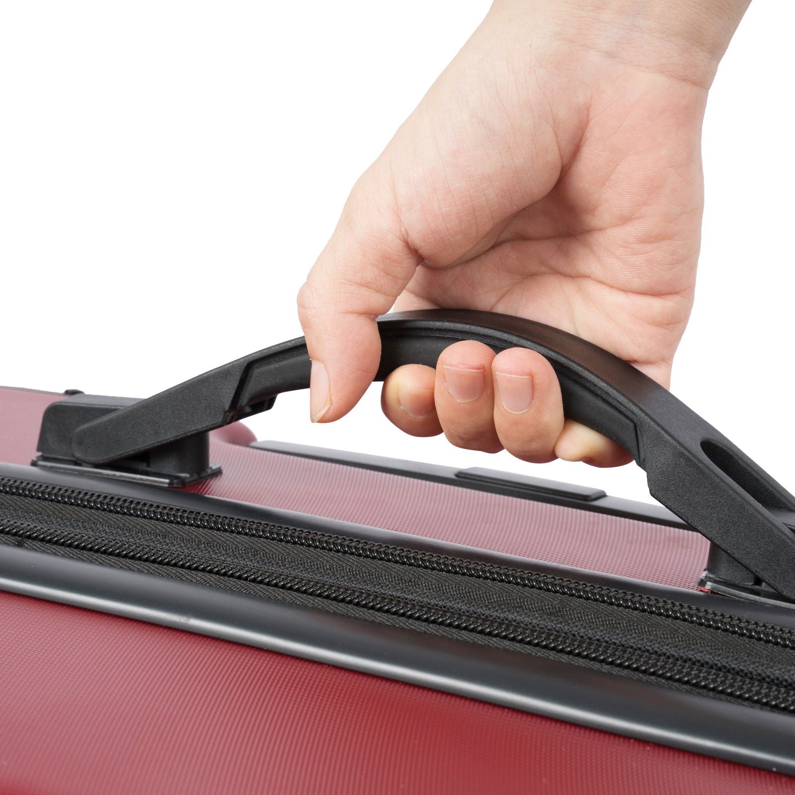 Hardshell Luggage Spinner Suitcase with TSA Lock Lightweight Expandable 24'' (Single Luggage) Red + ABS + 24 Inch - CHRISTDEST GLOBAL SERVICE
