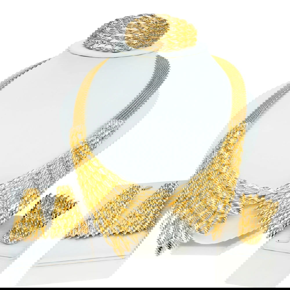 Jewelry Sets For Women Gold Plating Necklace Earrings Pendant Feather Shape Simple Fashion Gift Free Shipping SYHOL - CHRISTDEST GLOBAL SERVICE