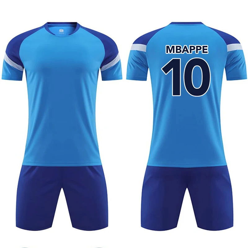 Kids Football Jerseys Boys girl Soccer Sets Short Kids Sleeve Football Uniforms Children Soccer Tracksuit Team sports shirt - CHRISTDEST GLOBAL SERVICE