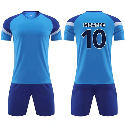 Kids Football Jerseys Boys girl Soccer Sets Short Kids Sleeve Football Uniforms Children Soccer Tracksuit Team sports shirt - CHRISTDEST GLOBAL SERVICE