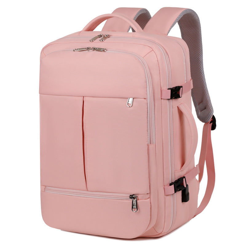 Large Capacity Backpack For Women Men Multiple Pockets And Zippers Versatile Computer Bags Business Travel Backpack - CHRISTDEST GLOBAL SERVICE