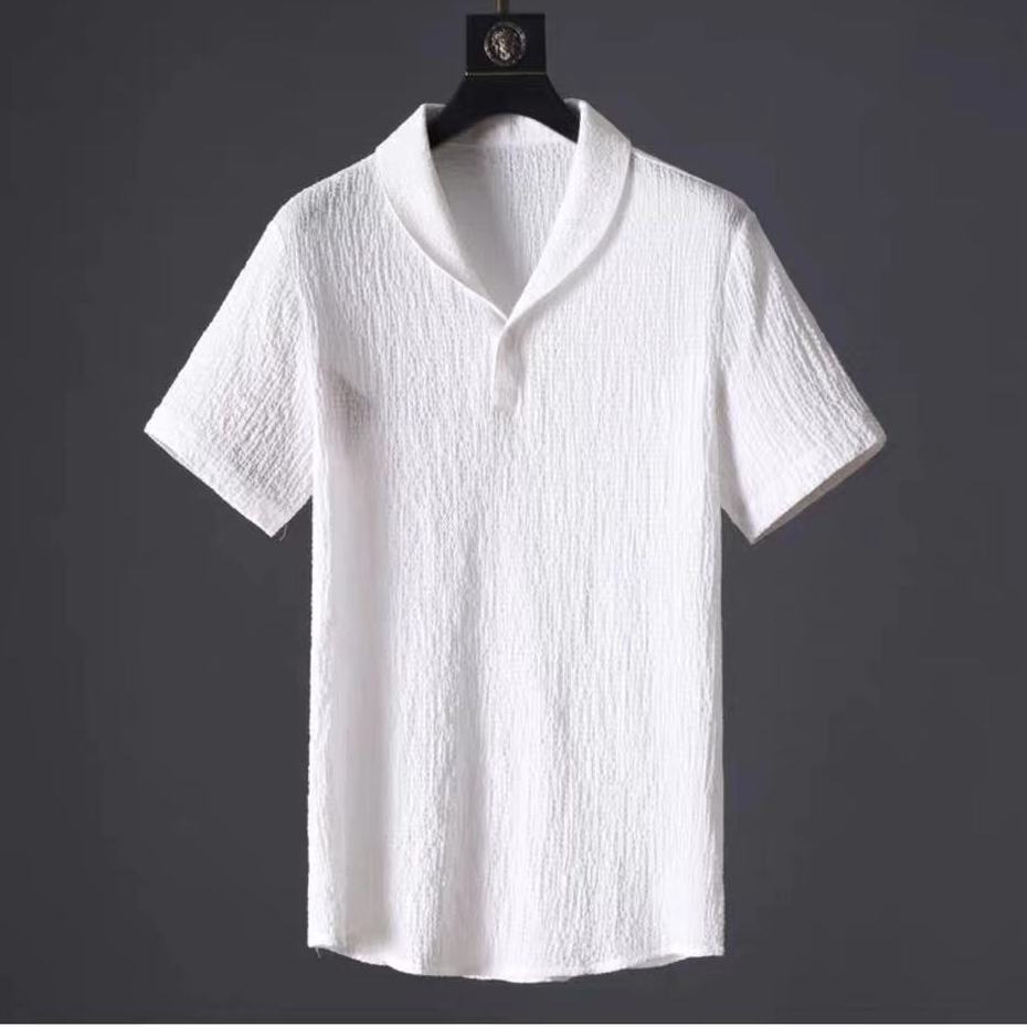 Leisure Suit Summer Loose Short Sleeve Top And Drawstring Trousers Fashion Mens Clothing - CHRISTDEST GLOBAL SERVICE