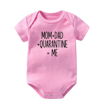 Letter Newborn Round Neck Short-sleeved Romper Baby Romper Pajamas - CHRISTDEST GLOBAL SERVICE