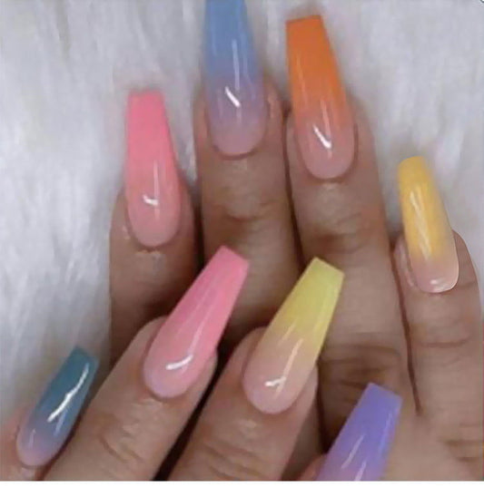 Long Ballet Nails With Flat And Pointed Water Droplets - CHRISTDEST GLOBAL SERVICE