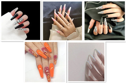 Long Ballet Nails With Flat And Pointed Water Droplets - CHRISTDEST GLOBAL SERVICE