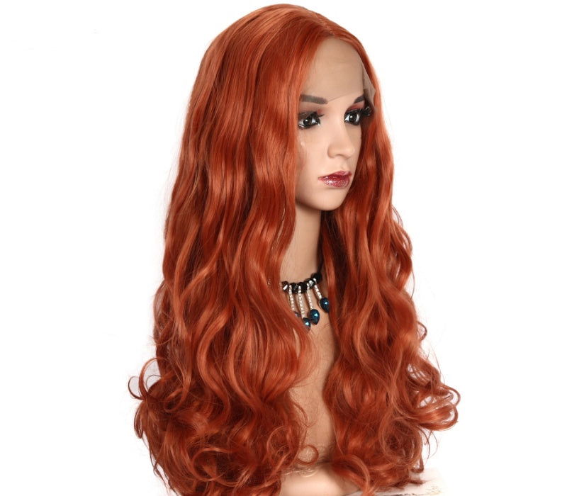 Long curly hair golden brown hood - CHRISTDEST GLOBAL SERVICE