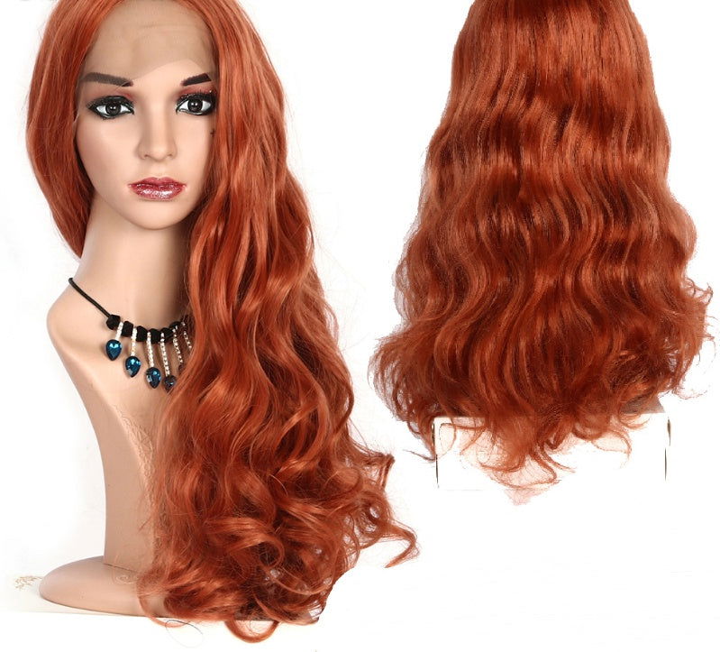 Long curly hair golden brown hood - CHRISTDEST GLOBAL SERVICE
