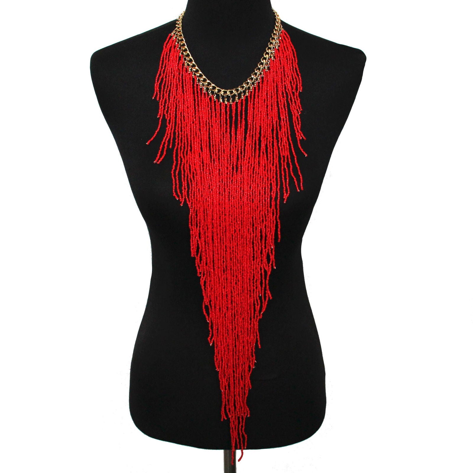 Long rice bead tassel necklace - CHRISTDEST GLOBAL SERVICE