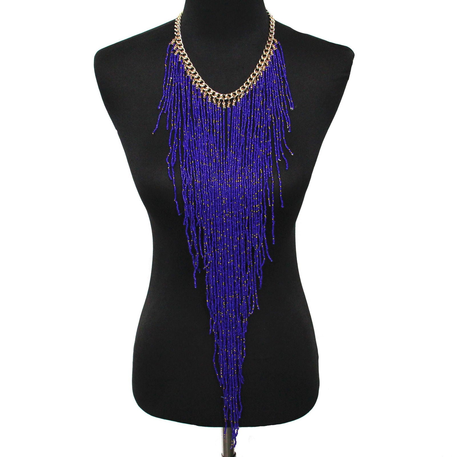Long rice bead tassel necklace - CHRISTDEST GLOBAL SERVICE