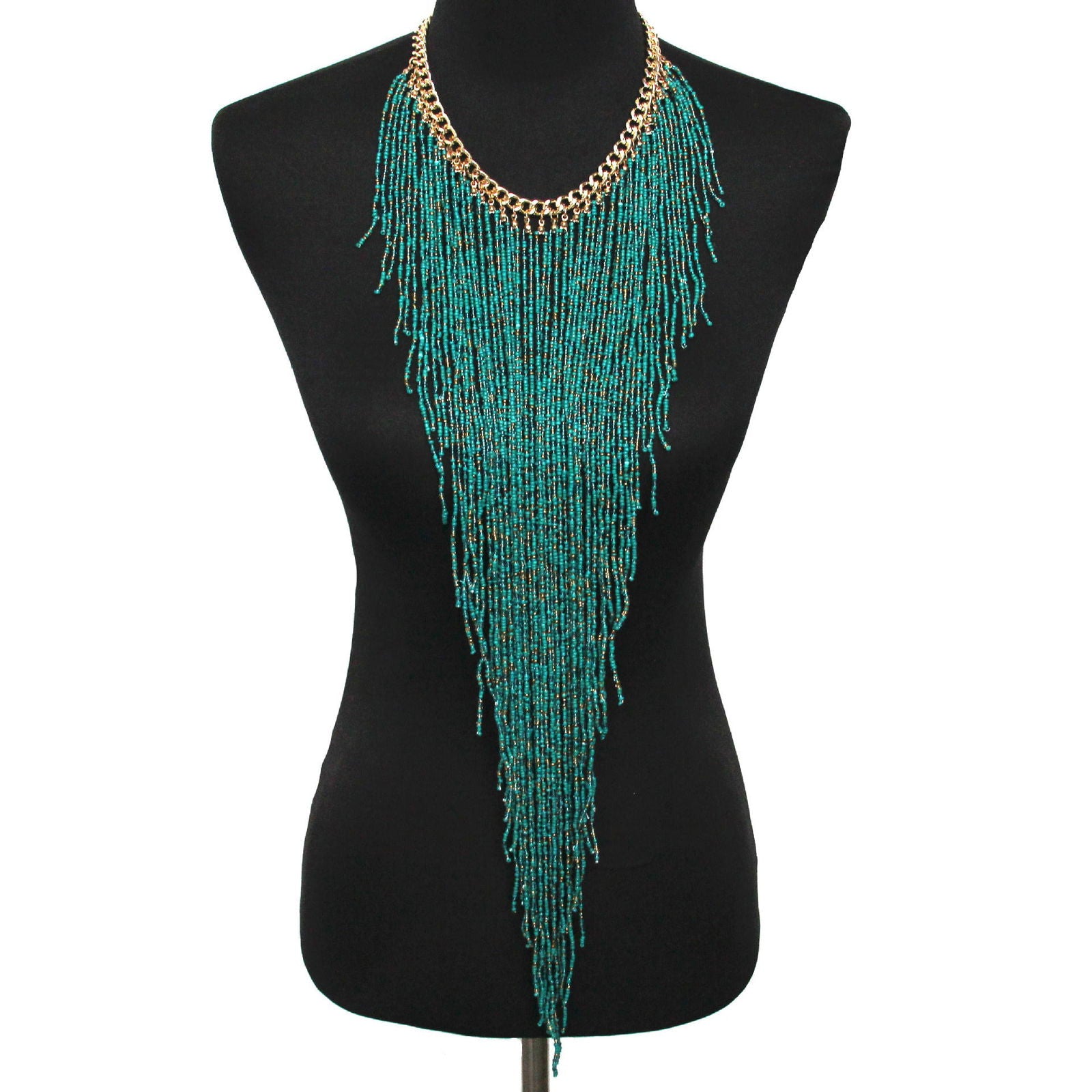 Long rice bead tassel necklace - CHRISTDEST GLOBAL SERVICE