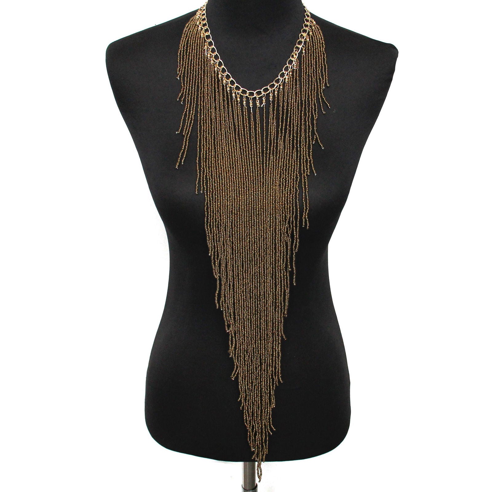 Long rice bead tassel necklace - CHRISTDEST GLOBAL SERVICE