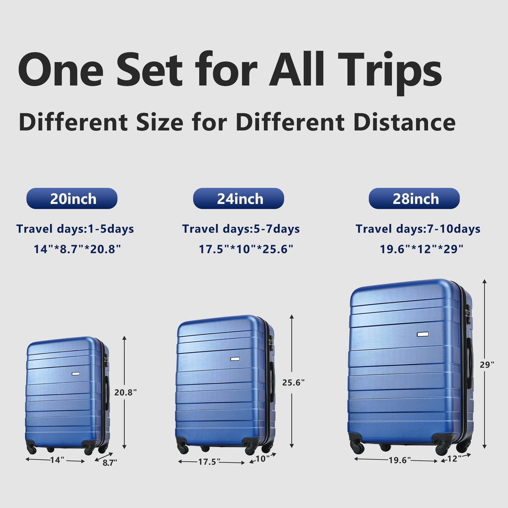 Luggage Sets 4 Piece  ivory and brown - CHRISTDEST GLOBAL SERVICE