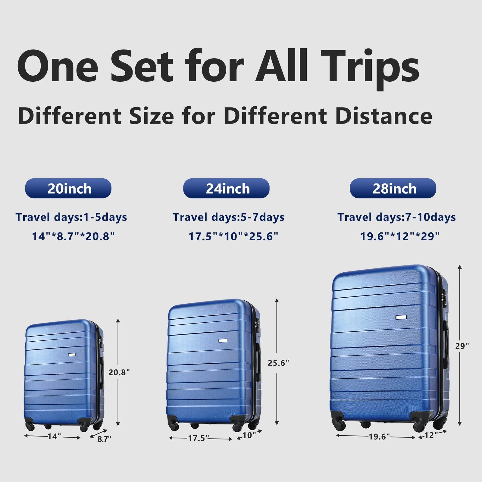 Luggage Sets 4 Piece  ivory and brown - CHRISTDEST GLOBAL SERVICE