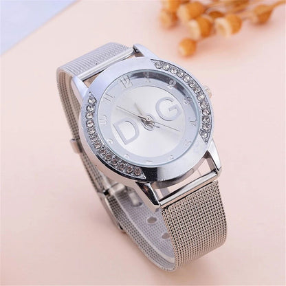 Luxury Brand Women's watches With Diamonds Simple Digital Design Ladies' Quartz Watch Casual Gold Mesh Belt Women Clock Strap - CHRISTDEST GLOBAL SERVICE