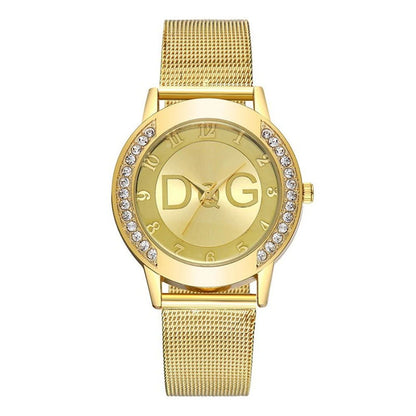 Luxury Brand Women's watches With Diamonds Simple Digital Design Ladies' Quartz Watch Casual Gold Mesh Belt Women Clock Strap - CHRISTDEST GLOBAL SERVICE