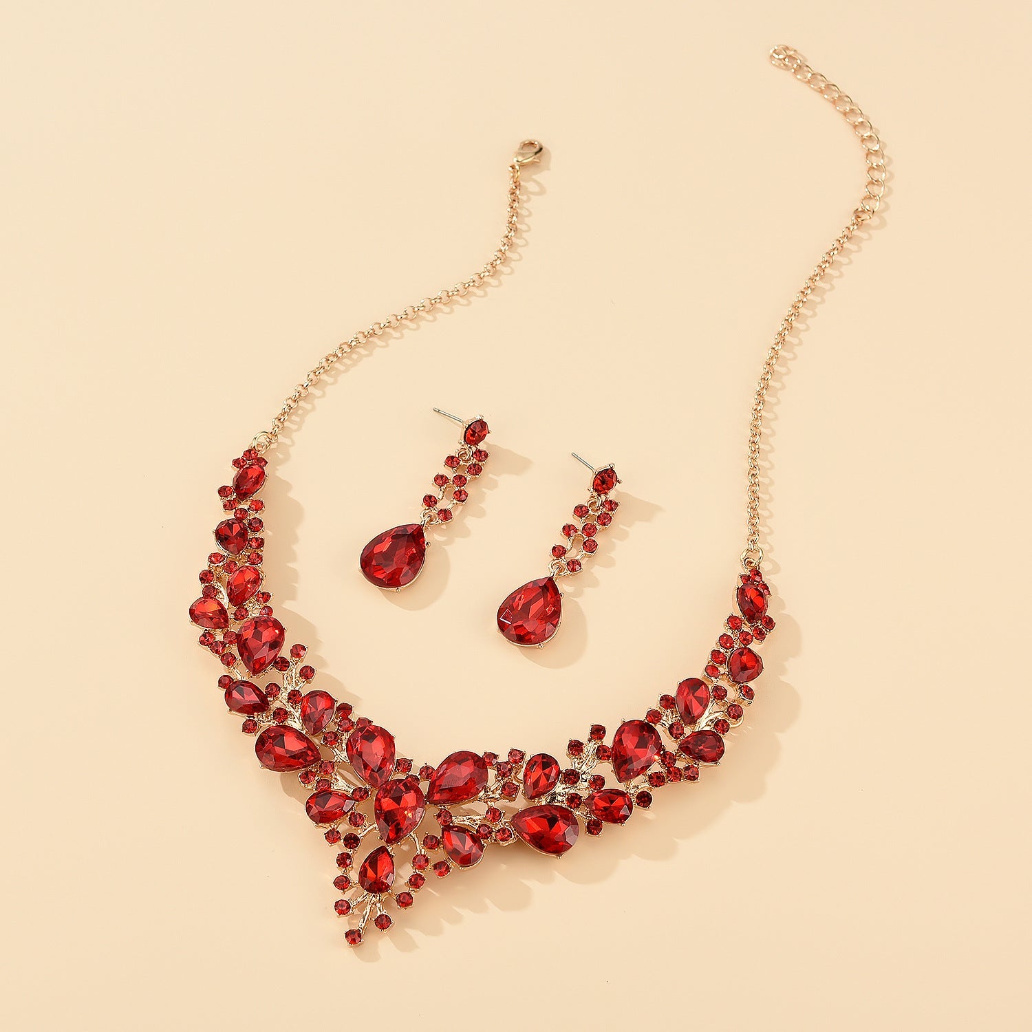Luxury Crystal Bridal Wedding Dress Jewelry Set - CHRISTDEST GLOBAL SERVICE