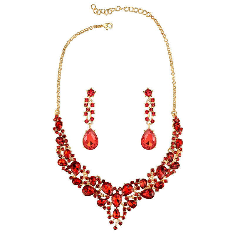 Luxury Crystal Bridal Wedding Dress Jewelry Set - CHRISTDEST GLOBAL SERVICE