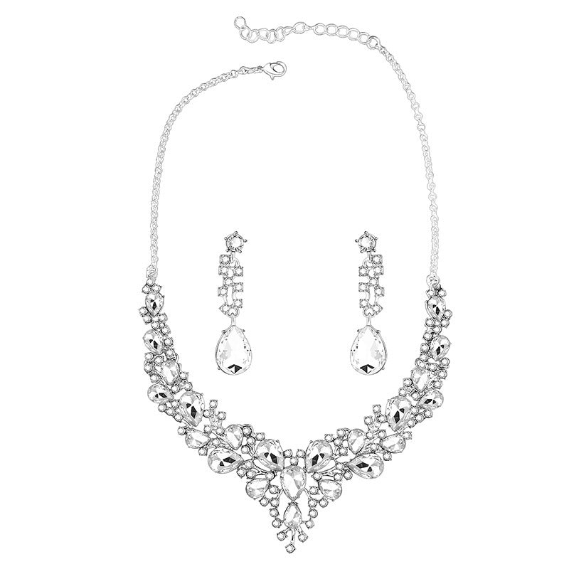Luxury Crystal Bridal Wedding Dress Jewelry Set - CHRISTDEST GLOBAL SERVICE