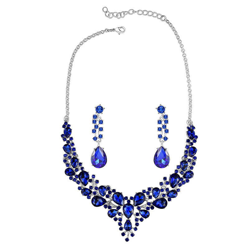 Luxury Crystal Bridal Wedding Dress Jewelry Set - CHRISTDEST GLOBAL SERVICE