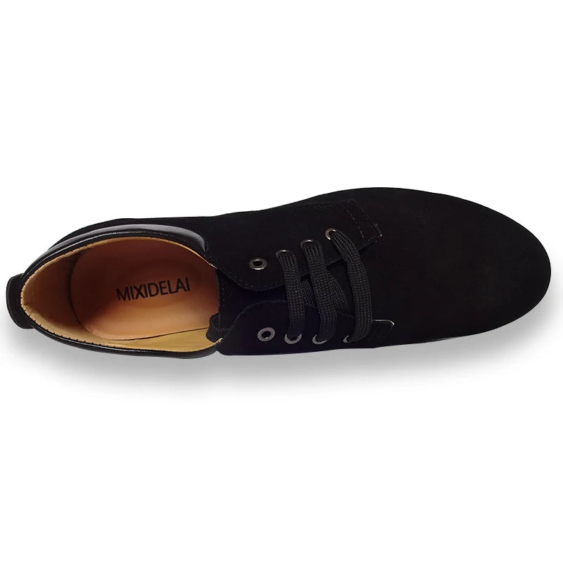 MIXIDELAI New Men Shoes Genuine Leather Big Size High Quality Fashion Men's Casual Shoes European Style Mens Shoes Flats Oxfords - CHRISTDEST GLOBAL SERVICE
