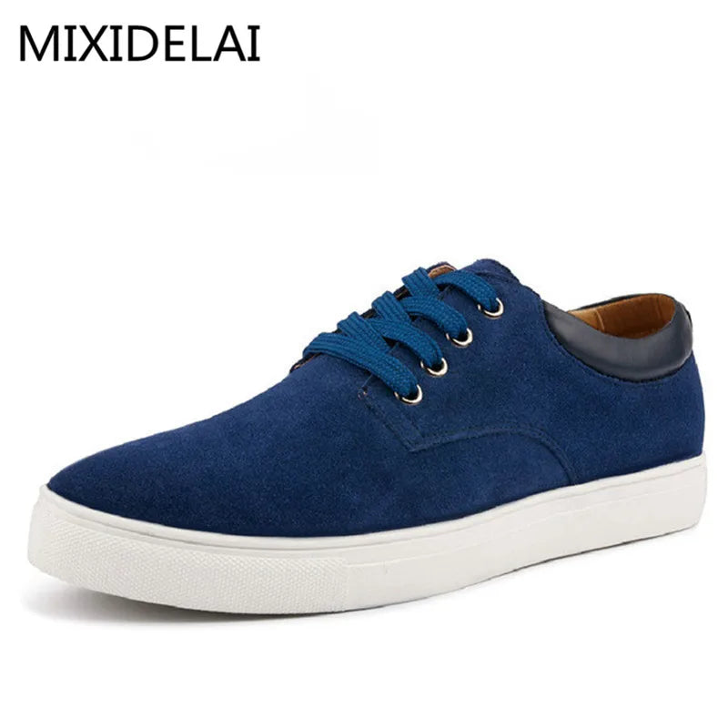 MIXIDELAI New Men Shoes Genuine Leather Big Size High Quality Fashion Men's Casual Shoes European Style Mens Shoes Flats Oxfords - CHRISTDEST GLOBAL SERVICE