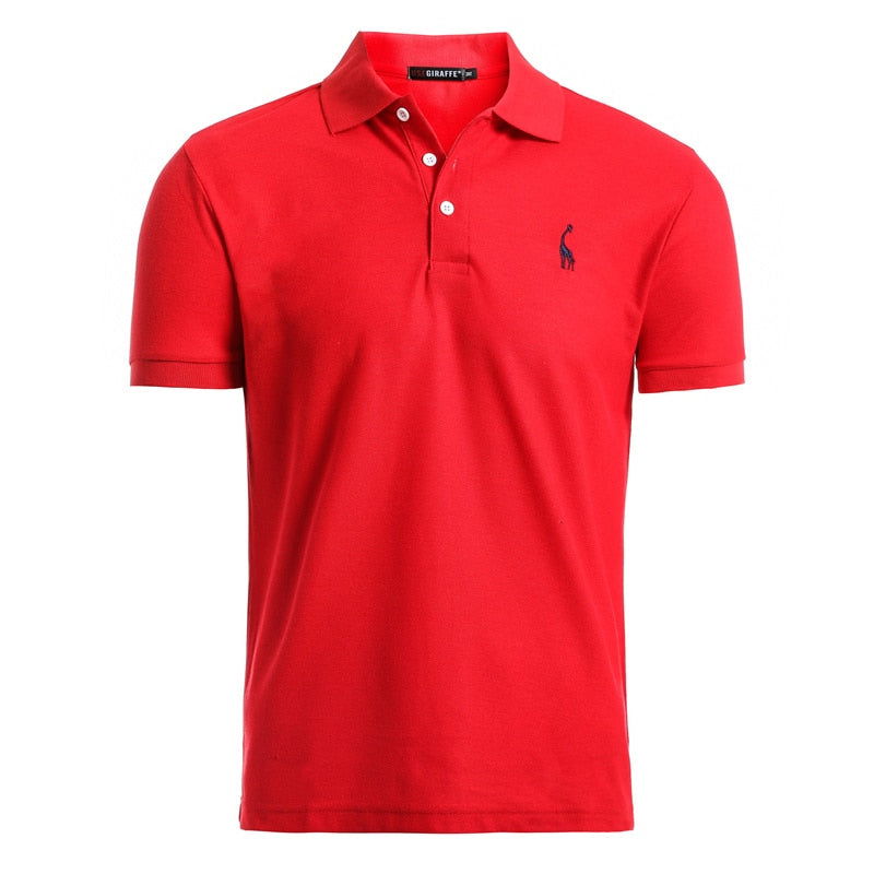 Man Polo Shirt Mens Casual Deer Embroidery Cotton Polo shirt Men Short Sleeve High Quantity polo men - CHRISTDEST GLOBAL SERVICE