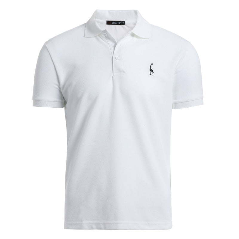 Man Polo Shirt Mens Casual Deer Embroidery Cotton Polo shirt Men Short Sleeve High Quantity polo men - CHRISTDEST GLOBAL SERVICE