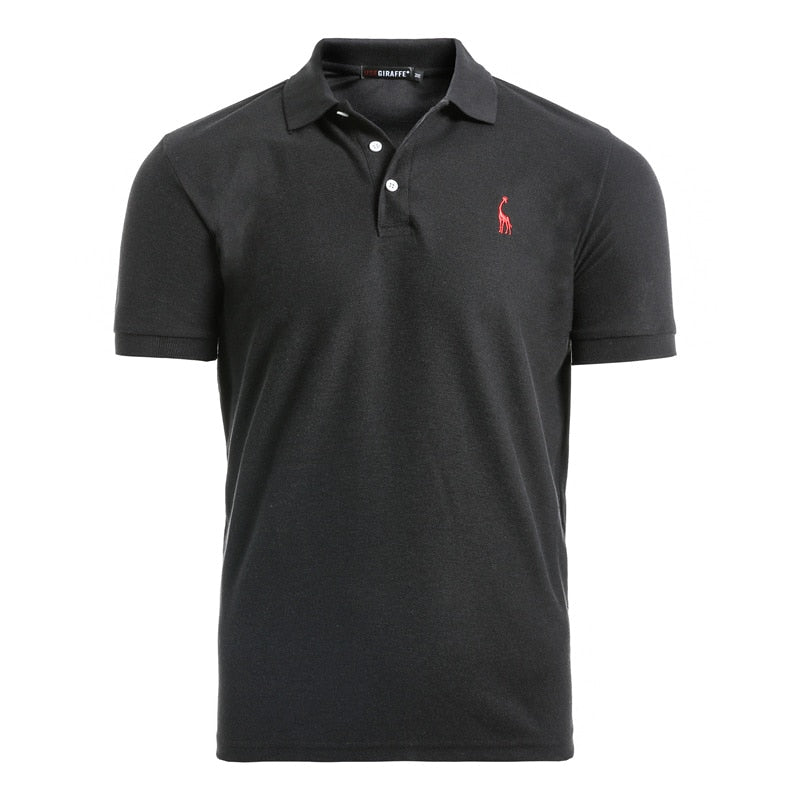 Man Polo Shirt Mens Casual Deer Embroidery Cotton Polo shirt Men Short Sleeve High Quantity polo men - CHRISTDEST GLOBAL SERVICE