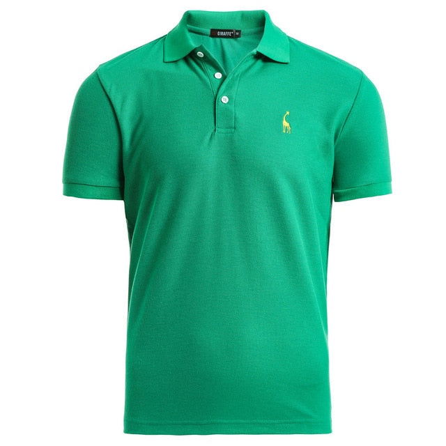 Man Polo Shirt Mens Casual Deer Embroidery Cotton Polo shirt Men Short Sleeve High Quantity polo men - CHRISTDEST GLOBAL SERVICE