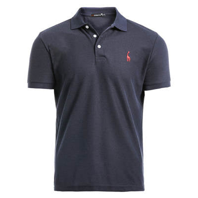 Man Polo Shirt Mens Casual Deer Embroidery Cotton Polo shirt Men Short Sleeve High Quantity polo men - CHRISTDEST GLOBAL SERVICE