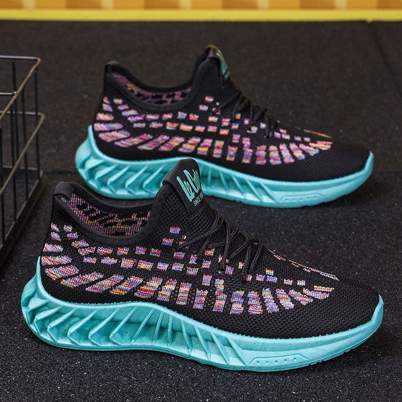 Men's Flying Weave Breathable Casual Shoes Korean Edition Trendy Running Shoes Fashion Student Shoes Sports Shoes - CHRISTDEST GLOBAL SERVICE