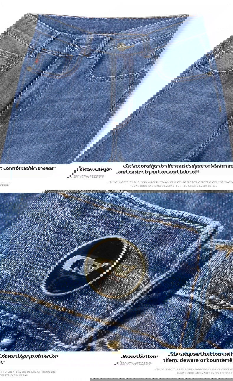 Men's Loose Straight Leg Summer Jeans - CHRISTDEST GLOBAL SERVICE