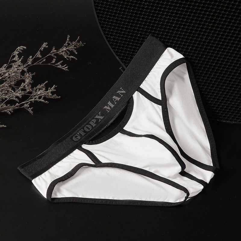 Men's Low Waist Skylight Front And Rear Opening Sexy Briefs - CHRISTDEST GLOBAL SERVICE