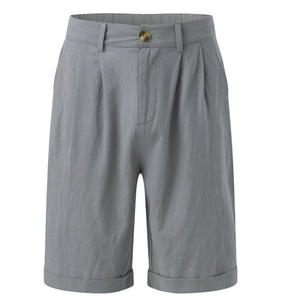 Men's Pleated Pocket Straight Leg Shorts - CHRISTDEST GLOBAL SERVICE