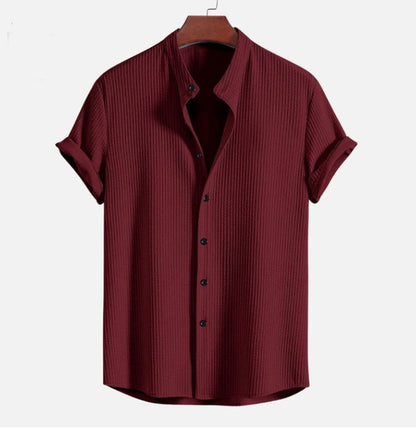 Men's Short Sleeve Loose Shirt Top - CHRISTDEST GLOBAL SERVICE