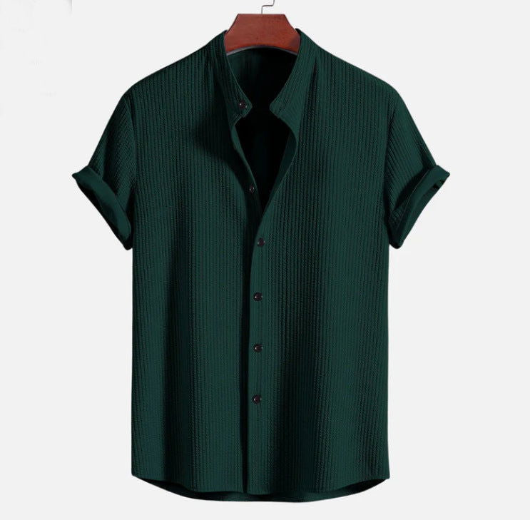 Men's Short Sleeve Loose Shirt Top - CHRISTDEST GLOBAL SERVICE