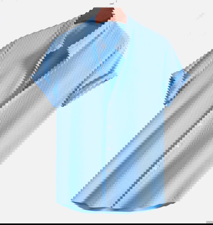 Men's Short Sleeve Loose Shirt Top - CHRISTDEST GLOBAL SERVICE