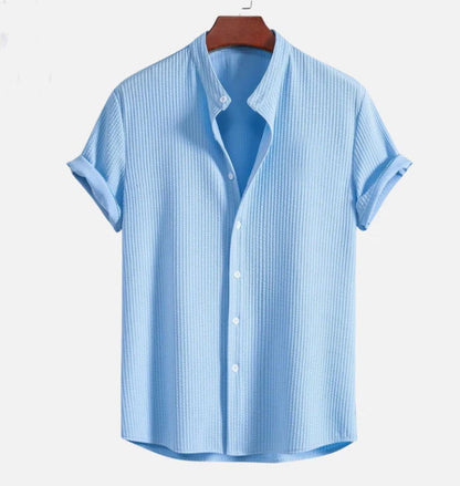 Men's Short Sleeve Loose Shirt Top - CHRISTDEST GLOBAL SERVICE