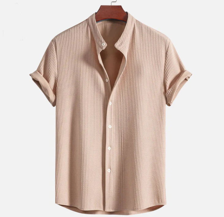 Men's Short Sleeve Loose Shirt Top - CHRISTDEST GLOBAL SERVICE